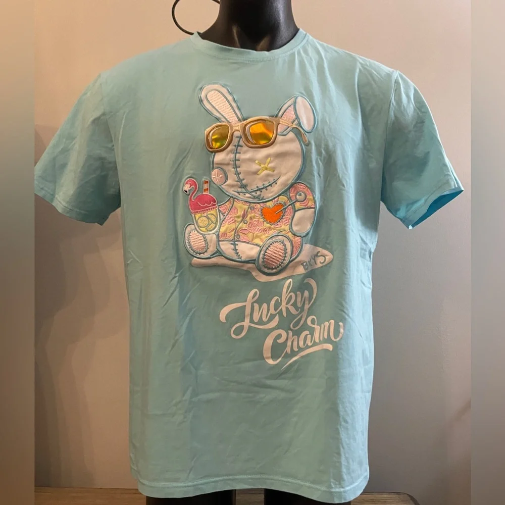 Men’s BKYS ‘Lucky Charms’ T-Shirt, Size 2XL - Picture 1 of 8
